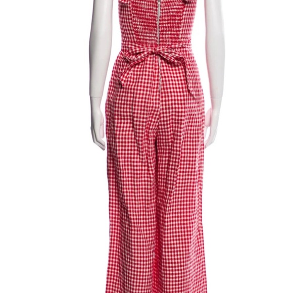 Reformation Red Birch Jumpsuit, May check, Square Neck - XS/US 2 - Picture 6 of 9